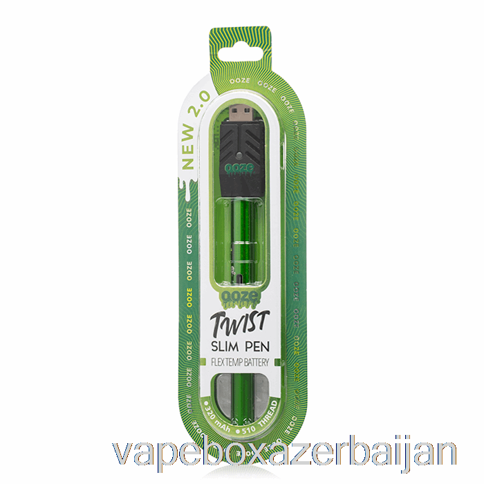 Vape Azerbaijan Ooze Slim Twist Pen 2.0 Flex Temp Battery Slime Green